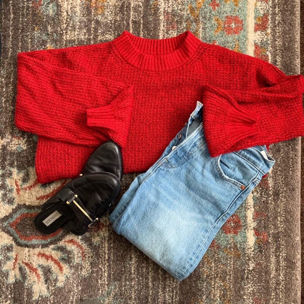 Red American Eagle mockneck